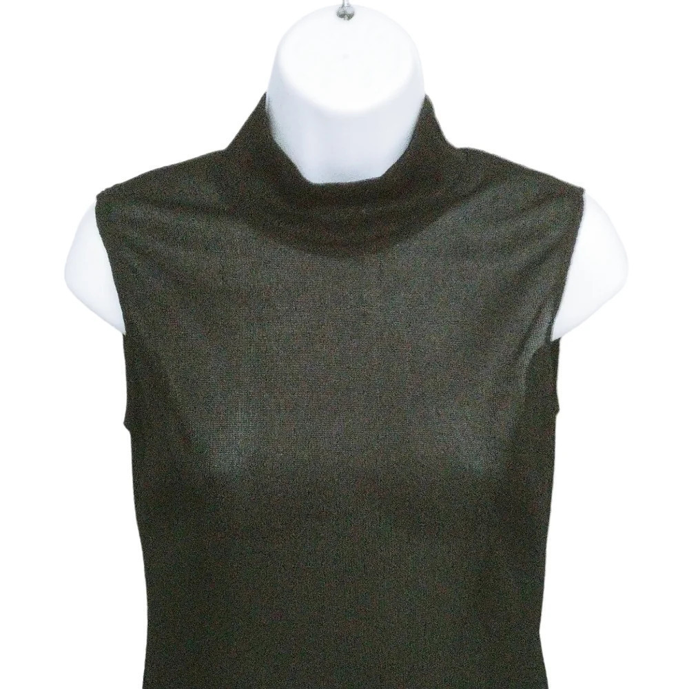 Crystal Fashions Sheer High Neck Sleeveless Blouse XS NWT - Picture 2 of 7